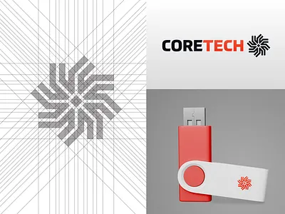 Coretech Logo Mark, Grid System and Mock-up brand brand identity branding branding design design graphic design illustration logo logo designer logo designers logo designs logo grid logo mark logodesign logodesigner logodesigns logogrid logotype mockup techcompany