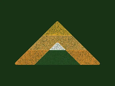 Mountain triangle branding design icon illustration logo mountain peak shirt sunrise vector