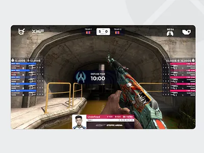 MESA HUD SKIN CS:GO animation app branding color counterstrike csgo design dulgoon esport flat hudskin ui ux web website