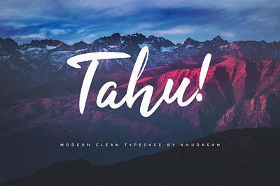 Tahu Clean and professional Font Free font freebies freefont typogaphy typography