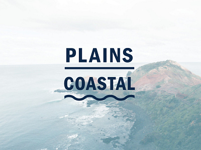 Plains Coastal | Branding beach brand branding coast finance identity lines logo ocean plains typography wave wave logo