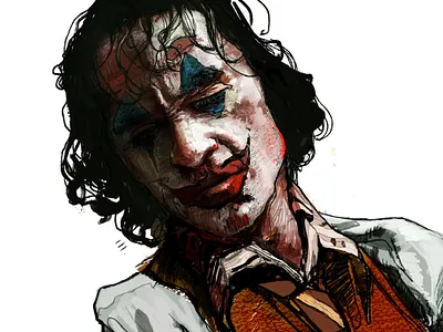 JOKER art digital drawing illustration joker painting portrait sketch
