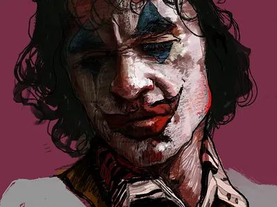 JOKER /// digital painting art art direction artist artwork batman digital drawing film illustration joker movie painting portrait sketch