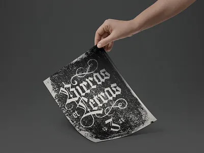 Poster Birra y letras branding caligraphy design illustration lettering type typography vector