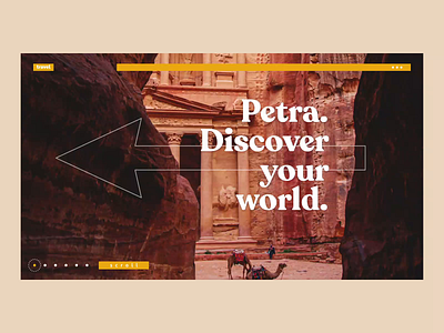 Petra Travel Guide animation history jordan motion petra travel ui ux video website