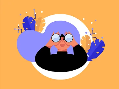 looking for design icon illustration illustrator looking for looking for job looking glass parking app search