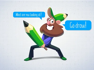 Go draw!! vector