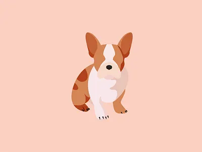frenchie bulldog design dog dog illustration french bulldog frenchie icon illustration illustrator minimal pup pupper vector