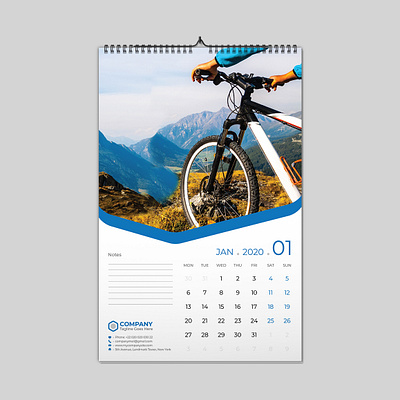 Calendar 2020 bab blue calendar colorful company corporate corporate calendar cover creative creative calendar creative wall calendar cyan eligent green monday month new year office photo planner