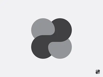 Circle Logo design - Abstract Logo modernism exploration b2b b2c branding business circle grid connect connection design dots grab graphic design group infinity it logo minimal monochrome negative space logo sign icon vector symbol