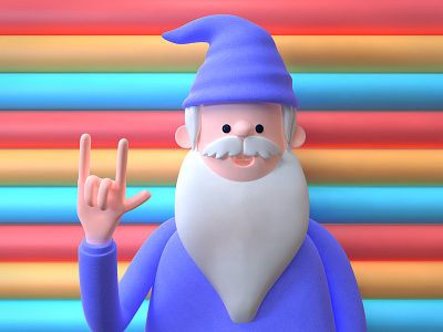 Lovely Santa c4d design illustration