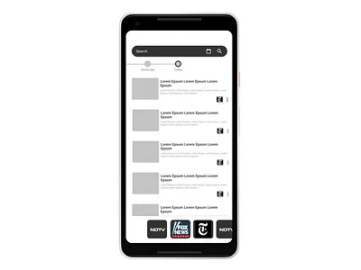 News App Layout android design figma mobile ui news app news design news feed newspaper ui