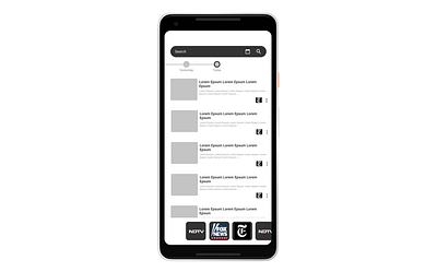 News App Layout android design figma mobile ui news app news design news feed newspaper ui