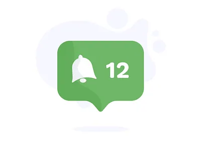 Notifications #DailyUI day #049 049 alert animation app bell clean dailyui design green interface minimal notification ring ui ux web