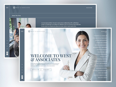 West and Associates attorney design graphic design homepage law law firm logo uiux web web agency web design web design agency web development web layout web ui ux webdesign website website concept website design