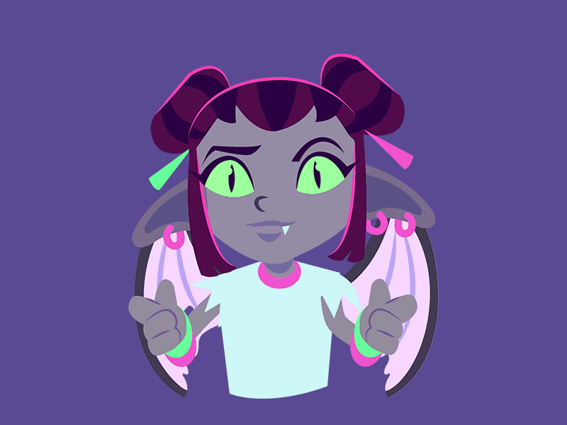 Ghoul Gang Messaging Sticker 2d after effects animation character animation gif illustration illustrator motion sticker vector