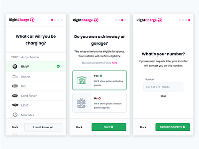 Rightcharge | Onboarding design mobile onboarding onboarding screen onboarding ui stages step step by step steps ui ui design ui designer uidesign