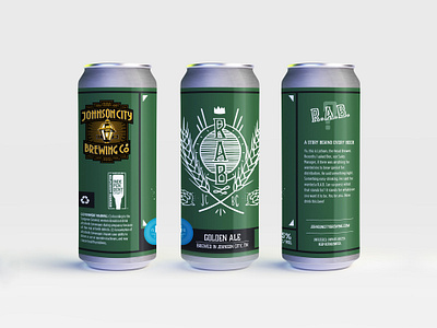 Johnson City Brewing Co Label - RAB ale beer beer branding beer label beer label design branding brewing craftbeer design illustration label labeldesign tennessee tn