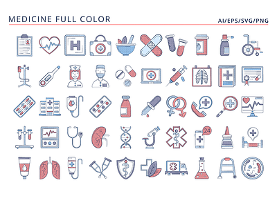 50 Medicine Icons graphics icons medicine vector