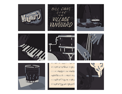 Live at the Village Vanguard bill evans illustration jazz procreate retro vanguard village vanguard vintage