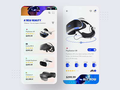 VR Headset Store App app app design app ui ecommerce ecommerce app ios ios app mobile mobile app mobile app design mobile application mobile ui mobile uiux oculus ps vr user interface virtual reality vr