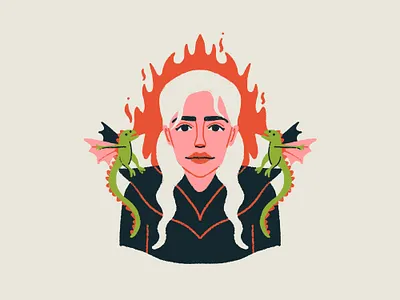 12 INKTOBER - DRAGON daenerys daenerys targaryen dragon game of thrones got fanart inktober