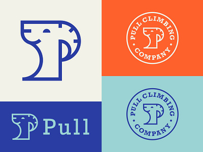 Climbing Brand animal badge branding climbing color geometry goat icon logo mountain goat p patch typography