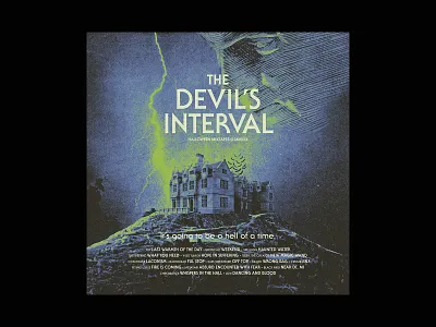 The Devil's Interval album art album cover collage design devil film halloween horror mixtape music playlist typography