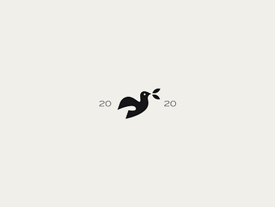 Black Dove dove logo mark wedding