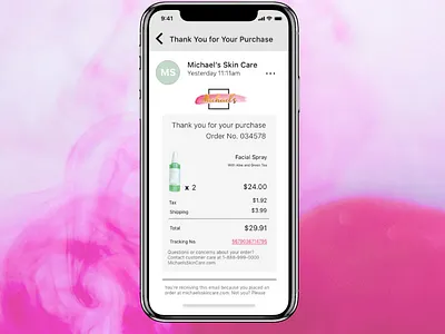 Daily UI #017 - Email Receipt daily ui ui ux web design