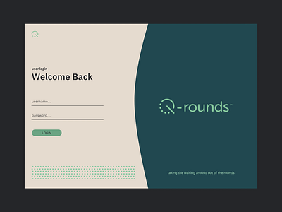 Q Rounds Dashboard app doctor interface interface design minimalistic rounds ux ux design web design