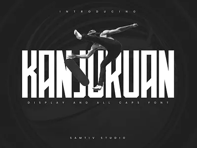 KANJURUAN - SPORT FONT DISPLAY athletic athletic block bold bold fonts college font college football collegiate custom custom fonts display typeface football hockey kanjuruan sport font display sports font sports type sports typeface typeface