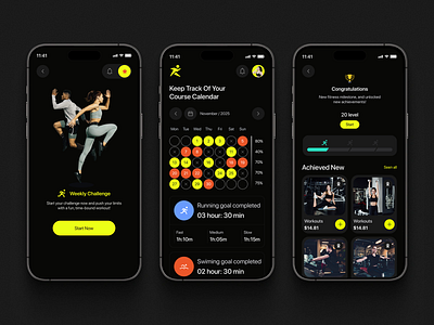 Fitness, Health | Mobile App | UI UX app exercise fitness fitness website gym healthy ios app landing page minimalist mobile modern personal trainer sport startup training ui ux web design weightloss workout yoga