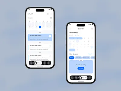 Student Calendar mobile APP android app calendar dashboard heyo! illustration ink interface iphone mobile note planner racing saas script smart calendar squdelt todo ui ux