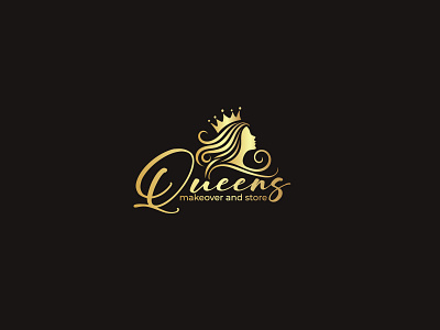 Queens Makeover Logo Design beauty parlour beauty parlure branding design graphicsdesign illustration logo logo design logodesign luxury logo makeover logo mokeover logo queen logo