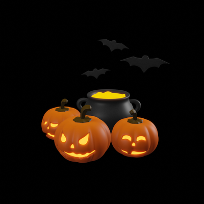 3D Pumpkin 3d halloween pumpkin