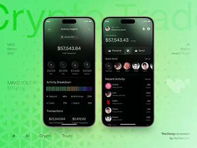 Nalixo - AI Crypto Trade Mobile App ai ai trading crypto crypto app crypto exchange crypto trade homieslab investment app mobile app mobile app design modern design nalixo trade trading app