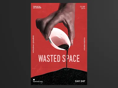 Xemrind Day 247 a poster every day daily poster design gradient graphic graphic design minimal photography poster poster a day poster design posters print print design printing printmaking prints space template typography