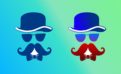 Man with Moustache Illustration adobe xd beard branding cap design glass icon illustration illustration art illustration design logo logo design pen pentool vector