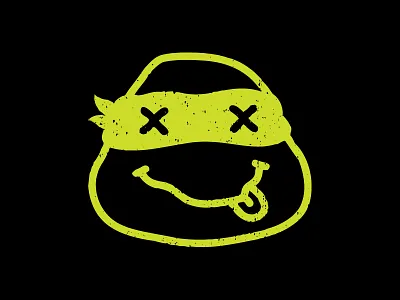 Smells Like Turtle Spirit graphic illustration lunchboxbrain nirvana pop pop culture retro tmnt vector