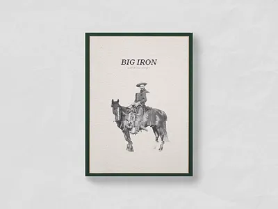 Big Iron Hideaway big iron branding canteen chic cowboy horse menu restaurant restaurant branding saloon western