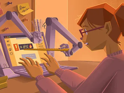 Be Kind Bot comments etiquette kind laptop manners robot rude ruler rules socialmedia