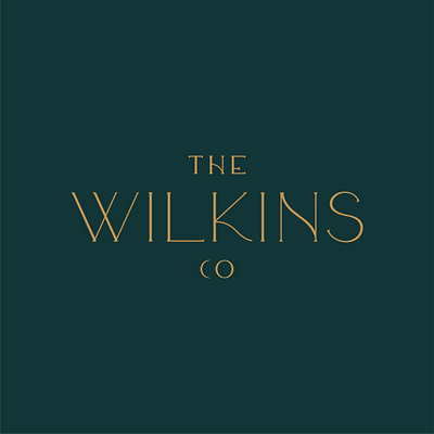 The Wilkins Co Logo Design art deco atlanta chattanooga classic custom font custom type logo design moon photography logo retro retro design typography vector vintage