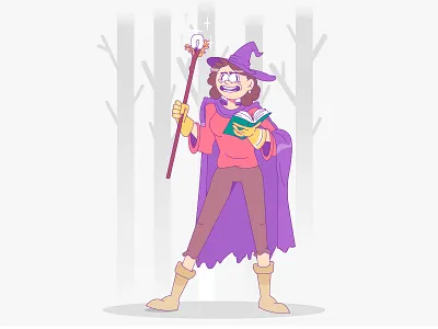 Marvel help cartoon cartoon character cartoon illustration character characterdesign flat flat illustration flatdesign illustration magic mystical vector witch
