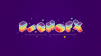 Isometric Rainbow Text Effect in Adobe Illustrator design illustration illustrator isometric isometric art isometric design isometric illustration typography vector vector art vector artwork vector artworks