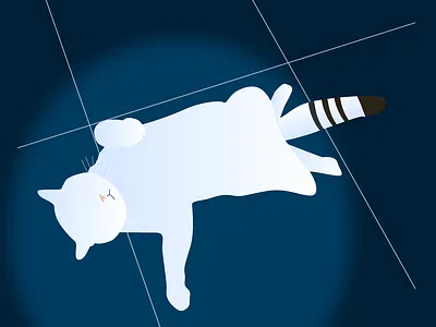 Once upon a cat illustration