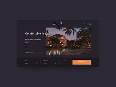 Resort Website clean ui design hotels ui ui ux ui desgin ui design web