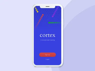 Brain Training App app app design design game game app ios iphone iphone x login login screen sketch
