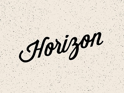 Horizon Logo Concept brand identity branding branding design design grit gritty lettering logo retro retro logo vintage vintage logo