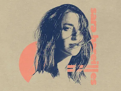 Sara Bareilles - Amidst apparel branding design graphic illustration merch retro texture type typography vintage